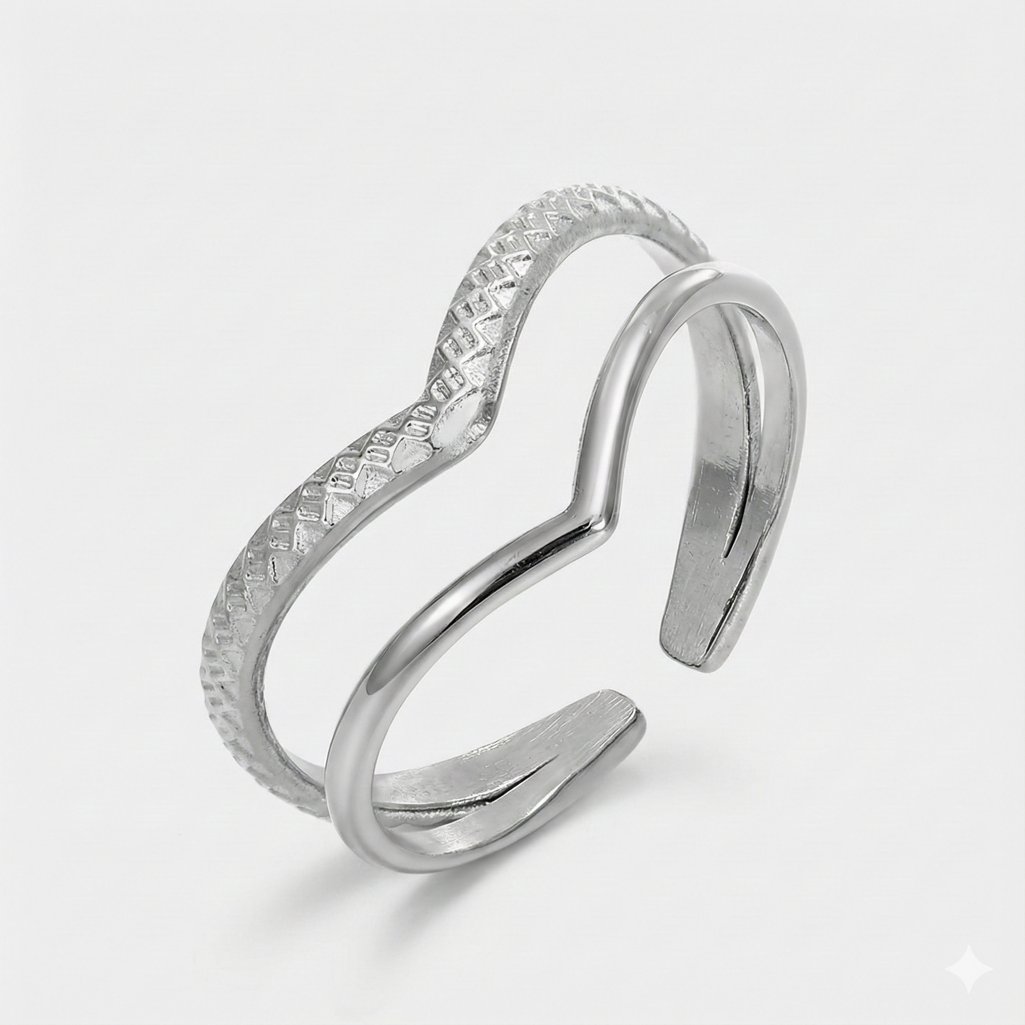 ENQVI | Double V Adjustable Ring