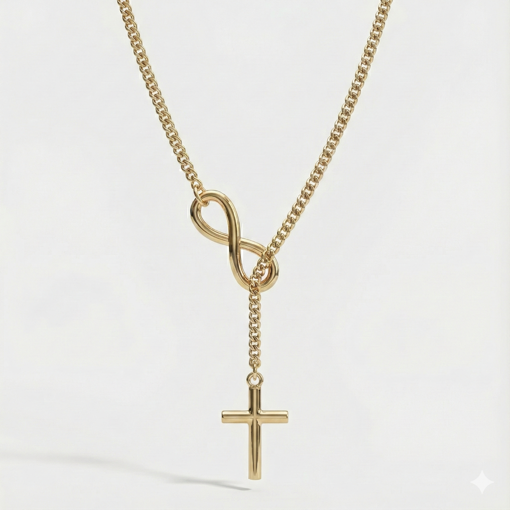 ENQVI | Infinity Cross Necklace