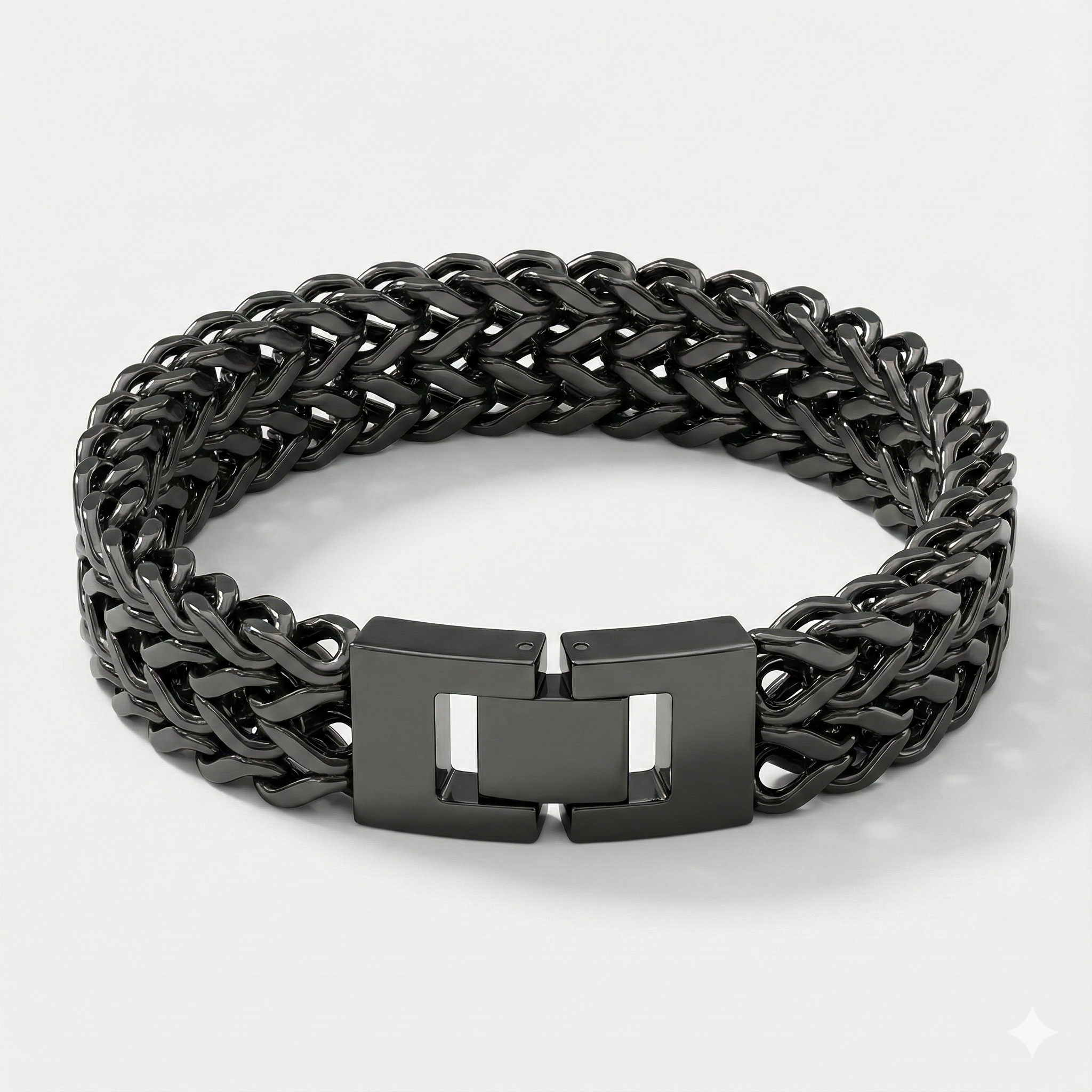 ENQVI | Woven Steel Chain Bracelet