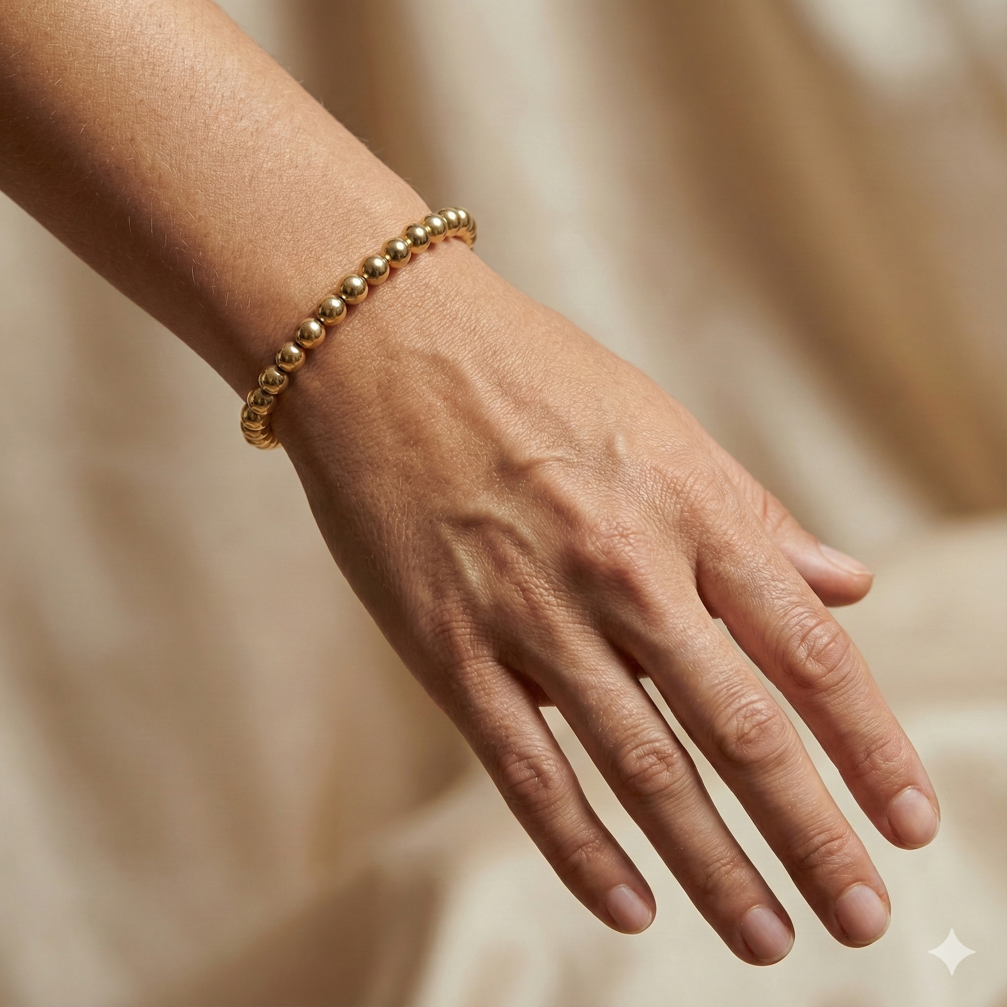 ENQVI | Gold Bead Bracelet