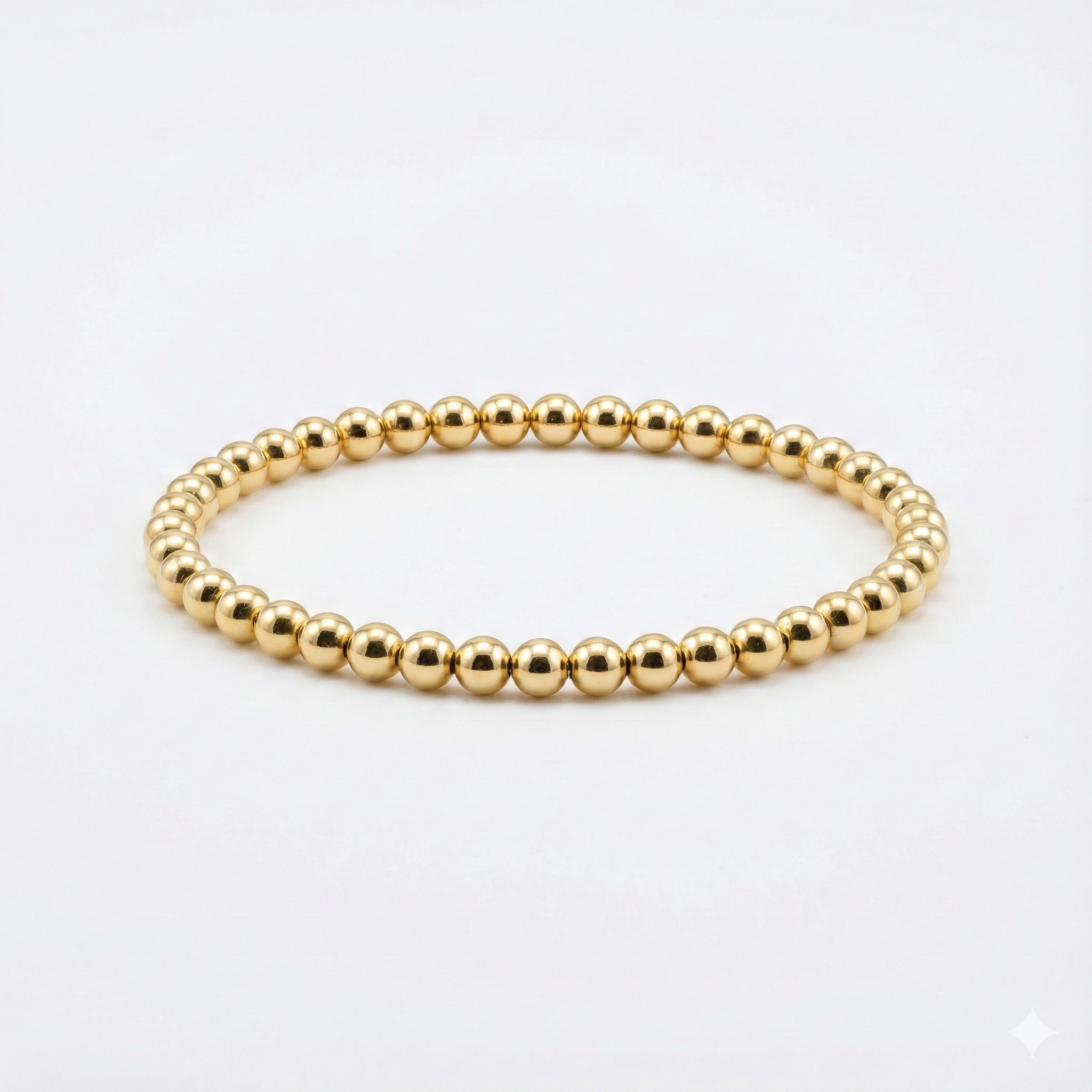 ENQVI | Pearl & Gold Bead Bracelet